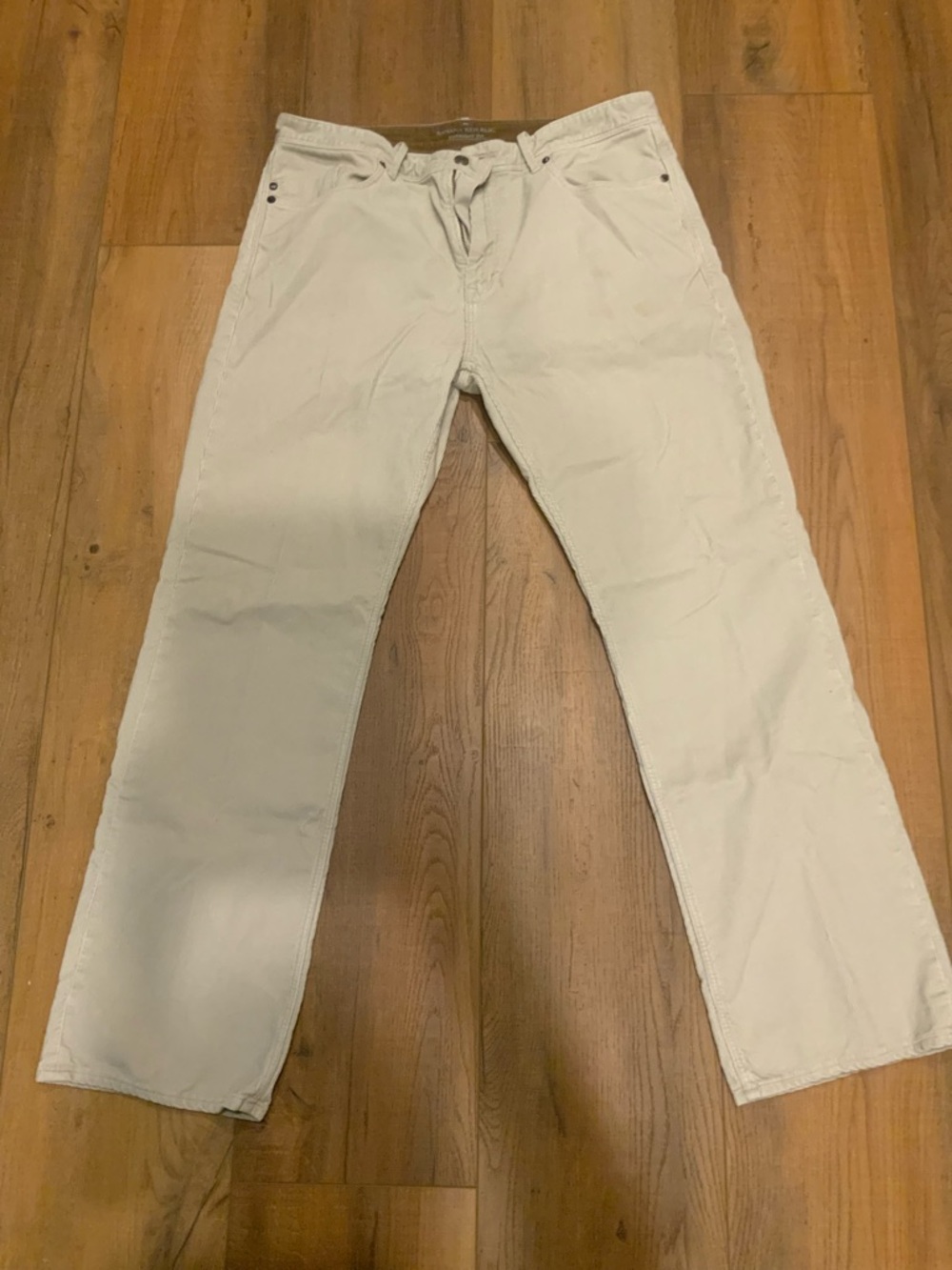 Banana Republic Men's Off-White Straight Jeans 36x32